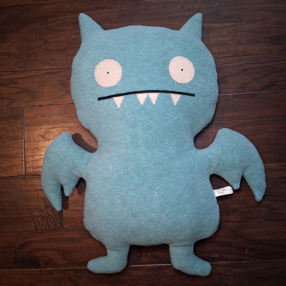 Vintage Uglydoll Ice Bat Plush 20in